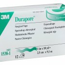 3M Durapore Hypoallergenic Surgical Tape 1"x10 yd 12 Rolls Each (Bulk Pack of 10)