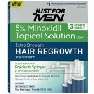Just for Men Hair Loss Regrowth Treatment 5 % Minoxidil Extra Strength, 1 Pack