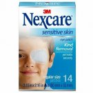 Nexcare Sensitive Skin Eye Patch Kind Removal Holds Securely, 14ct, 4 Pack