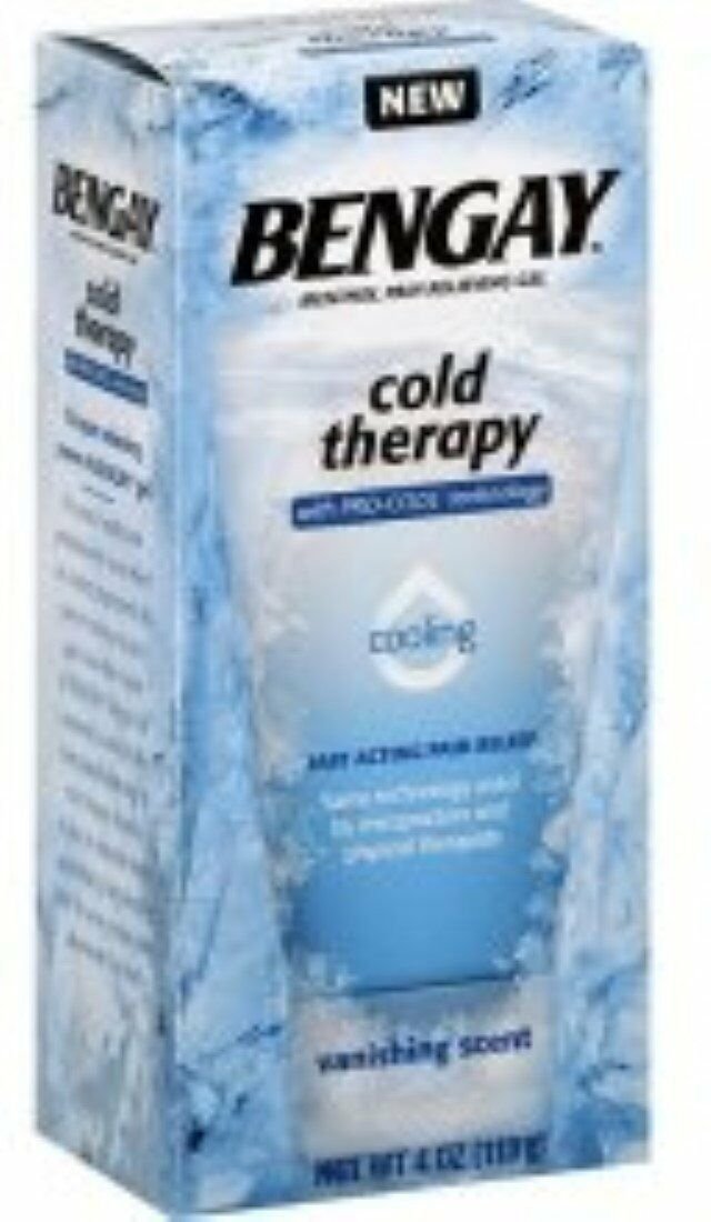 BENGAY Cold Therapy Pain Relieving Gel 4 oz (Bulk Pack of 2)