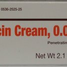 Rugby Capsaicin Cream 0.025% Penetrating Pain Relief 2.1 oz