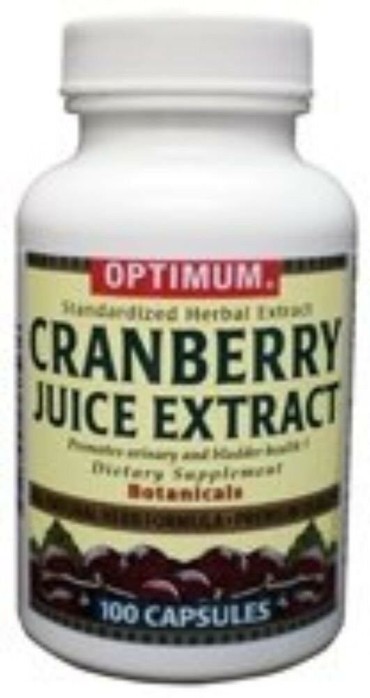 Cranberry Powder Capsule 425 Mg, Optimum Cranberry Juice Powder Extract, 100 Ea