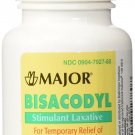 Major Bisacodyl 5mg Stimulant Laxative 1000 Tablets (Bulk Pack of 2)