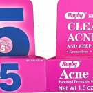 Rugby Acne Medication Benzoyl Peroxide Gel 5% 1.5 Ounce (Bulk Pack of 2)