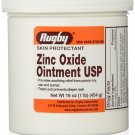 Rugby Zinc Oxide Ointment USP Skin Protectant 16 oz Jar
