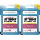 Listerine Gentle Gum Care Woven Floss Mint 50 Yards (Bulk Pack of 2)