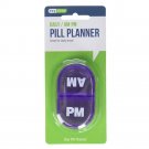 Ezy Dose Daily AM-PM Pocket Size Travel Pill Planner, Colors May Vary, 1 Pack