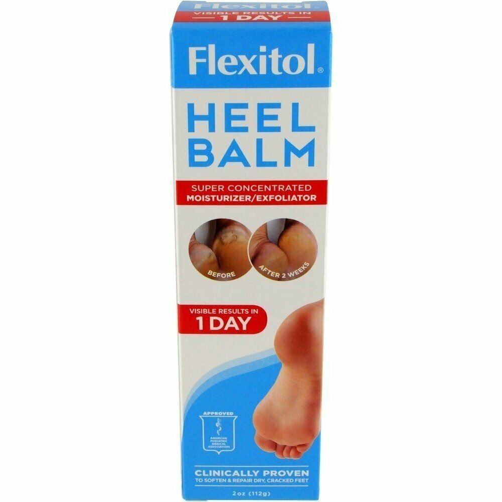 Flexitol Heel Balm Rich Moisturizing & Exfoliating Foot Cream 2 Ounce, 1 Pack