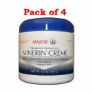 Therapeutic Moisturizing Minerin Crème for Dry, Sensitive Skin, 16oz (Bulk Pack of 4)