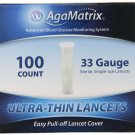 AgaMatrix Lancets, 33 Gauge, 100 Count Box