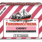 Fisherman's Friend Menthol Cough Suppressant Lozenges, Sugar Free, Cherry, 40 ct