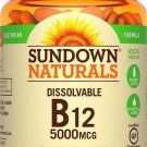 Sundown Naturals Quick Desolve Methylcobalamin B12, Cherry Microlozenges, 90 Ct