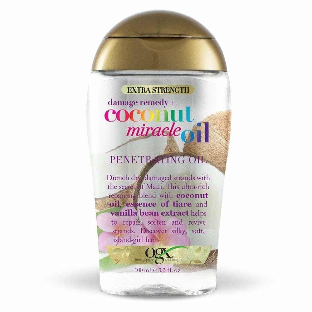 OGX Extra Strength Damage Remedy + Coconut Miracle Oil Penetrating Oil, 3.3...