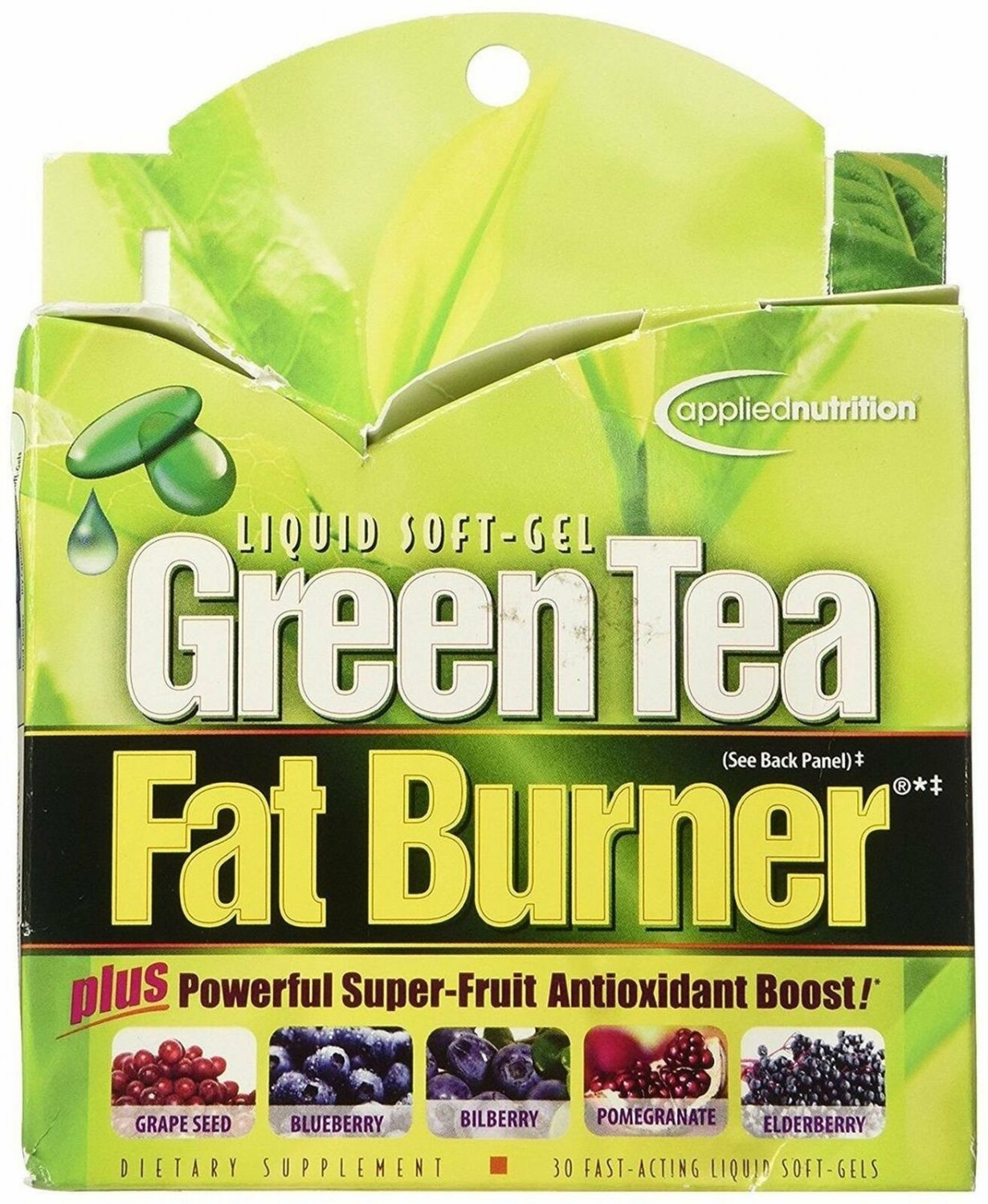 Applied Nutrition Green Tea Fat Burner Liquid Soft-Gels 30 Count, 1 Pack