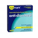 Anti-Diarrheal Diarrhea 2 mg Caplets Easy to Swallow 48 Count Sunmark, 1 Pack