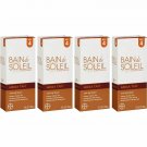 Bain De Soleil Mega Tan Sunscreen W/ Self Tanner SPF 4 Moisturizer, 4 Oz, 4 Pack