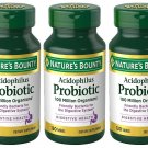 Nature's Bounty Acidophilus Probiotic, 100 Million Organisms, 120 Tabs (PACK 3)