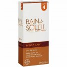 Bain De Soleil Mega Tan Sunscreen W/ Self Tanner SPF 4 Moisturizer, 4 Oz, 5 Pack