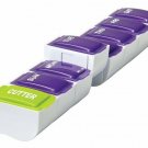 Apex 7-Day Detach N' Go Pill Organizer Detachable Plus Cutter, 1 Count, 2 Pack