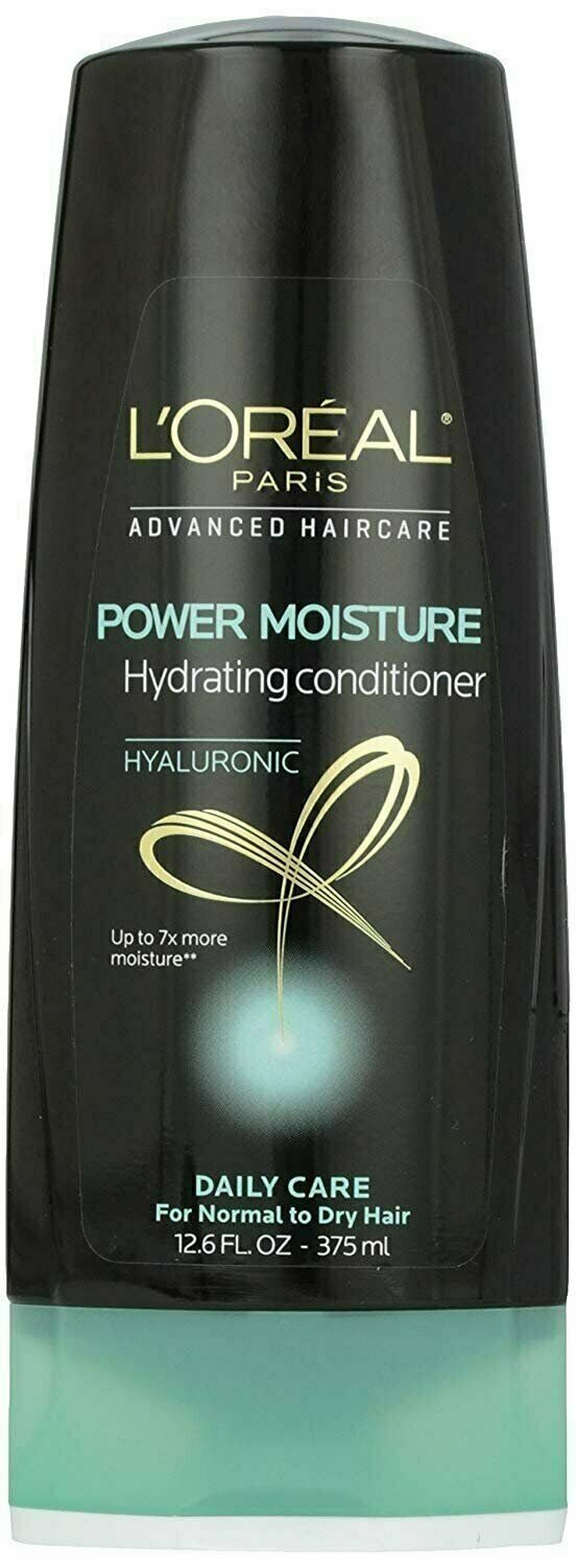 L'Oreal Advanced Hair Care Power Moisture Hydrating Conditioner, 12.6 oz, 6 Pack