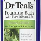 Dr Teal's Foaming Bath Pure Epsom Salt Eucalyptus & Spearmint, 34 oz, 3 Pack