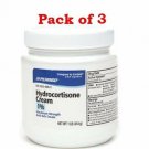 Perrigo Hydrocortisone 1% Maximum Strength Anti-Itch Cream 1 LB (Bulk Pack of 3)