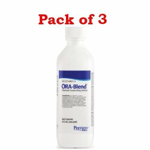 Perrigo Ora-Blend Flavored Suspending Vehicle Liquid 16 oz (Bulk Pack of 3)