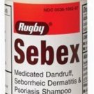 Rugby Sebex Liquid Medicated Dandruff Shampoo, 4 oz (Bulk Pack of 11)