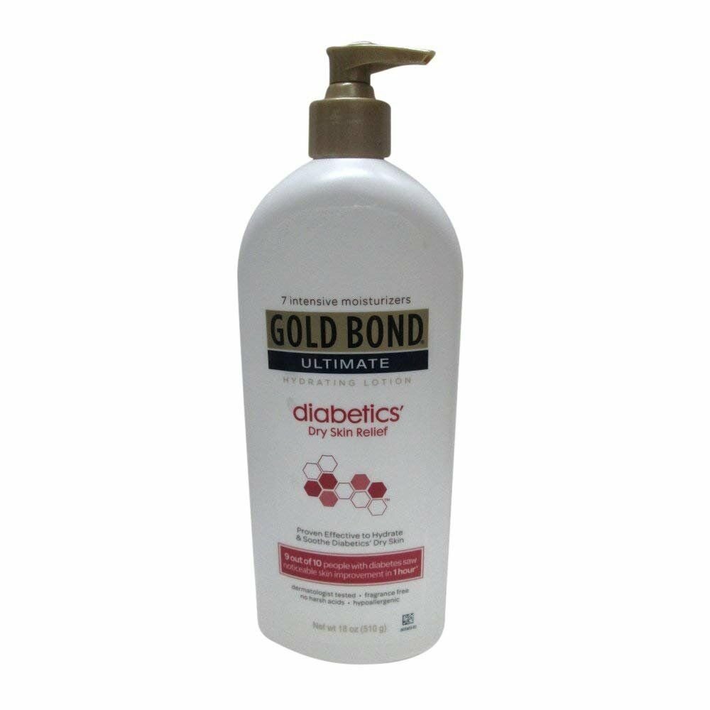 Gold Bond Ultimate Hydrating Lotion, Diabetics Dry Skin Relief 18 oz (Bulk Pack of 3)