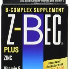 Z-BEC Plus Zinc 600 mg Caplets B-Complex Supplement 60 Count (Bulk Pack of 2)