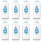 Johnson's Baby Powder, Pure Cornstarch, Aloe & Vitamin E, Bulk Pack of 8 (22 oz...