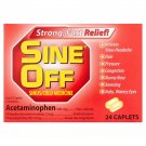 Sine Off Sinus/Cold Medicine Strong Fast Relief 24 Caplets (Pack of 2)