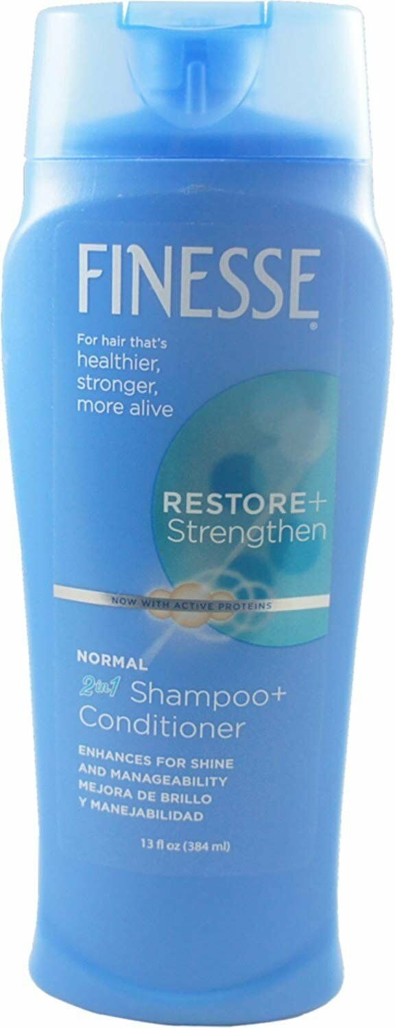 Finesse 2 in 1 Texture Enhancing Shampoo & Conditioner 13 fl oz (Bulk Pack of 7)
