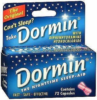 Dormin Nighttime Sleep-Aid - 72 Capsules, Bulk Pack of 6