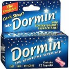 Dormin Nighttime Sleep-Aid - 72 Capsules, Bulk Pack of 6
