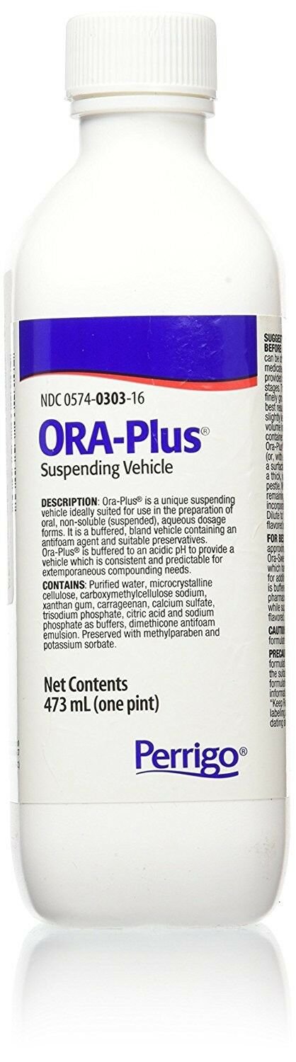 Perrigo Ora-Plus Liquid Oral Suspending Vehicle 16 oz