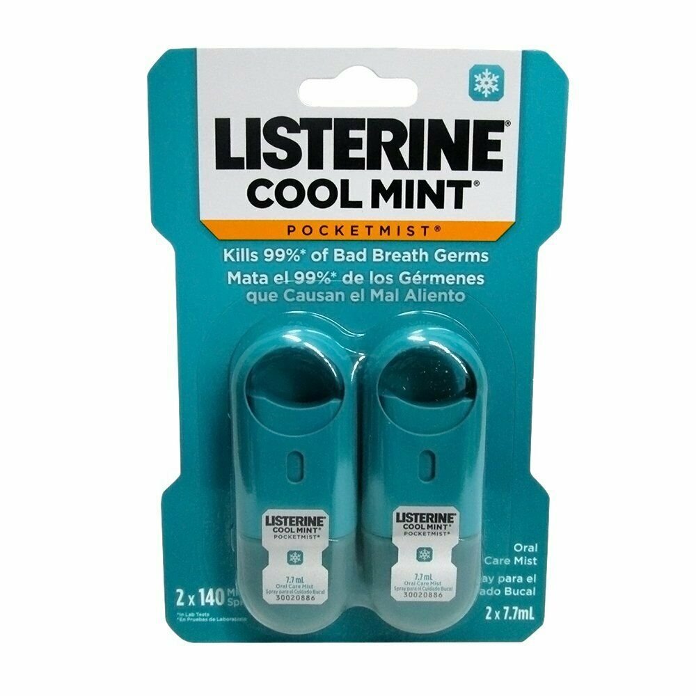 Listerine Pocketmist Cool Mint, 2-Count (Bulk Pack of 6)