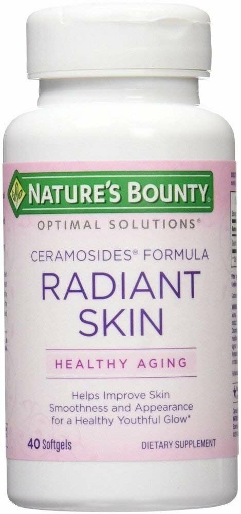 Nature's Bounty Optimal Solutions Radiant Skin Ceramocides, 40 Softgels (5 Pack) Bulk