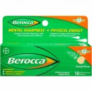 Berocca Effervescent Tablets Mental & Physical Support 10 Count, 10 Pack