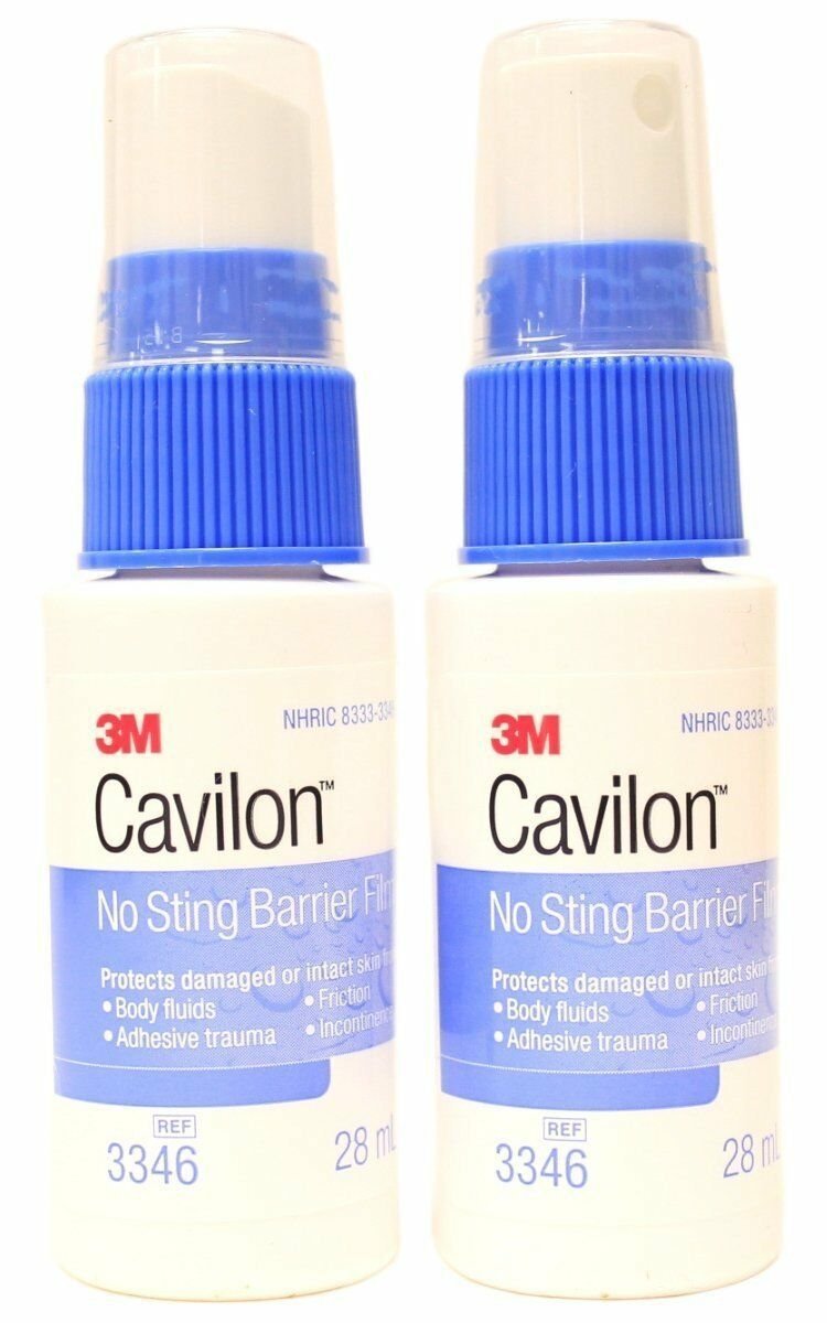 3M Cavilon No Sting Barrier Film Spray Skin Protectant 1oz  (Bulk Pack of 2)