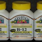 21st Century B12 5000mcg 110ct - 3 Bottles (3)