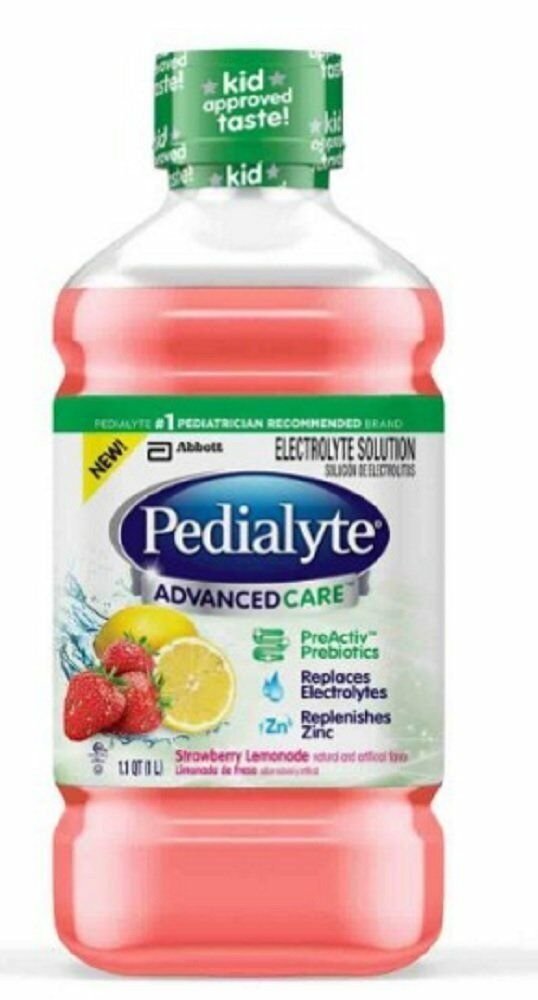 Pedialyte Solution 1 Liter Strawberry Lemon