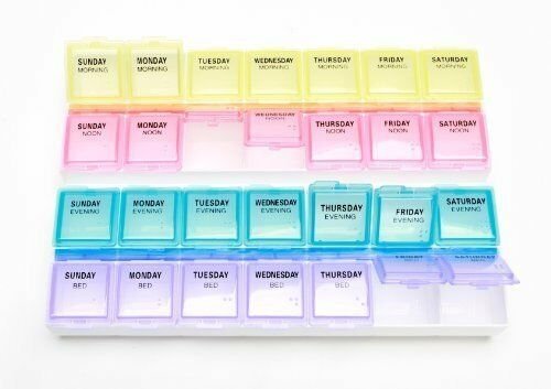 Ezy-Dose Deluxe Medtime Planner 7-Day Pill and Medication Organizer,3-pack
