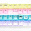 Ezy-Dose Deluxe Medtime Planner 7-Day Pill and Medication Organizer,3-pack