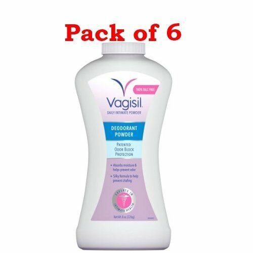Vagisil Deodorant Powder 8 oz (Bulk Pack of 6)