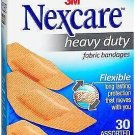 Nexcare Heavy Duty Flexible Fabric Bandages - 30 Assorted, Bulk Pack of 5
