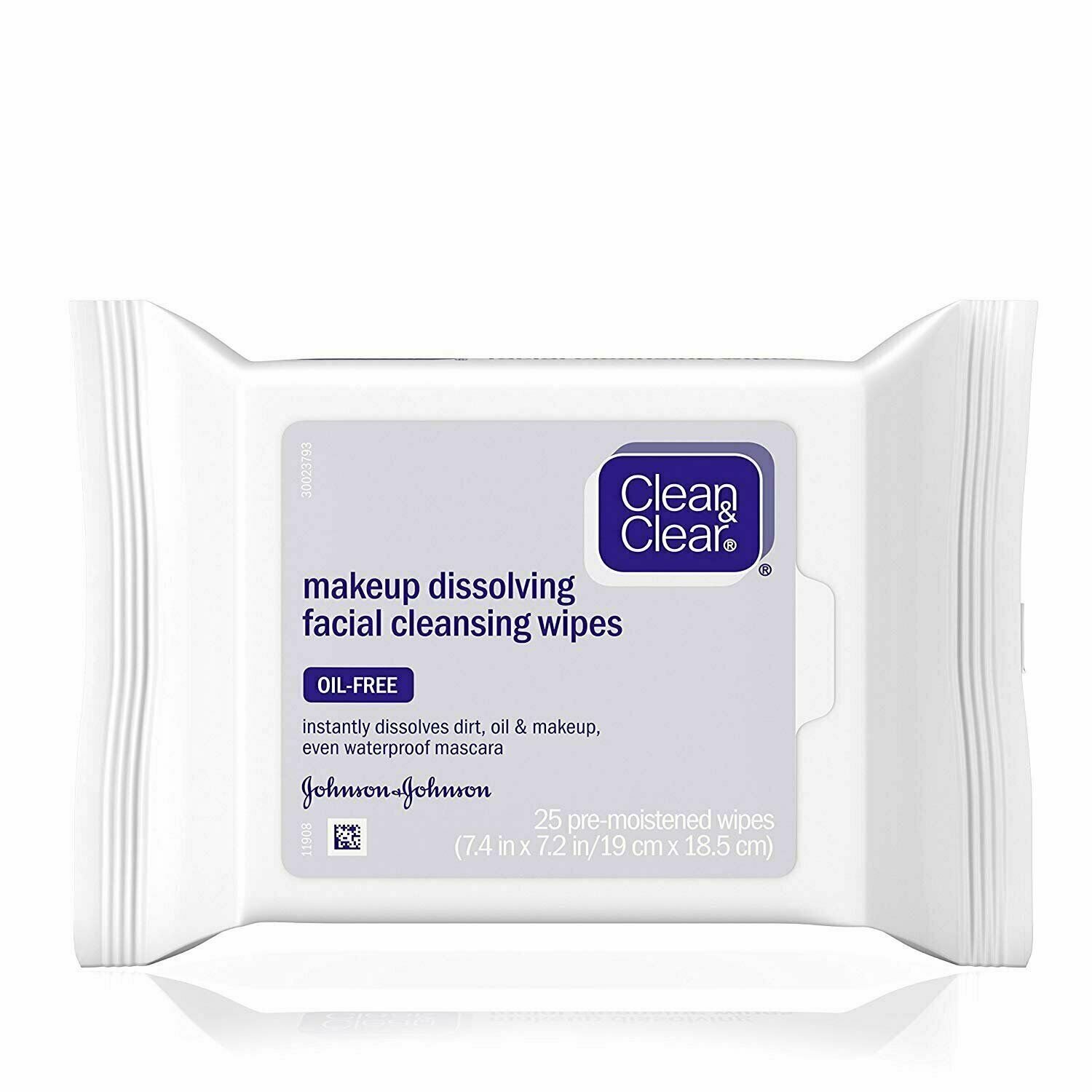 Clean & Clear Makeup Dissolving Facial Cleansing Wipes Oil-Free, 25ct, 12 Pack