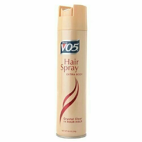 VO5 Hairspray Extra Body Crystal Clear 14 Hour Hold Fast Drying, 8.5 oz, 6 Pack