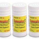 Major Superplex-T, 500 mg vit C, 100 Tablets (3 Pack) Bulk