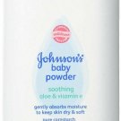 JOHNSON'S Baby Powder, Soothing Aloe & Vitamin E 4 oz (Bulk Pack of 12)